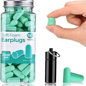 58 pairs soft foam earplugs